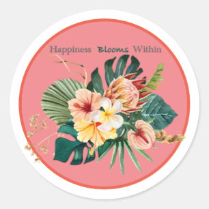 Adesivo Felicidade Blooms Dentro dos Stickers Clássicos