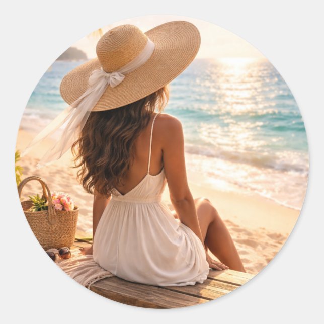 Adesivo Felicidade da Hora Dourada (Frente)