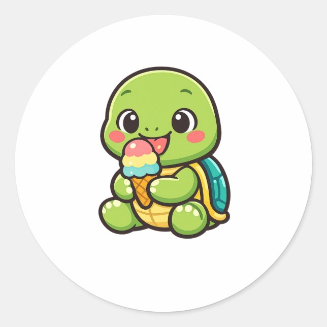 Adesivo Felicidade de Sorvete (Frente)