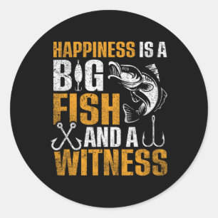Adesivo Felicidade É Um Peixe Grande E Uma Testemunha