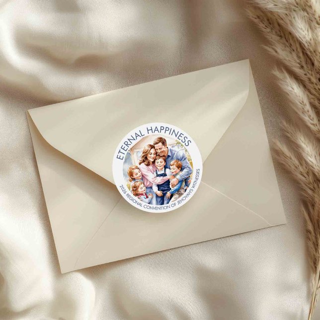 Adesivo Felicidade Eterna para Crianças e Adultos (Criador carregado)