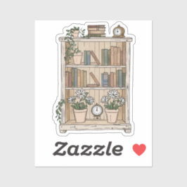 Adesivo Felicidade na Estante Aconchegante