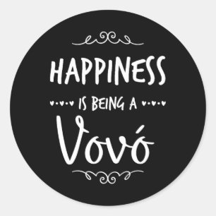 Adesivo Felicidade sendo vovó Portugal Avó Portuguesa