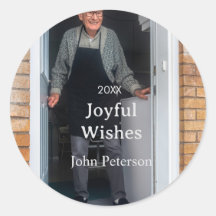 Felicidades adicionam nome foto homem feriado ano