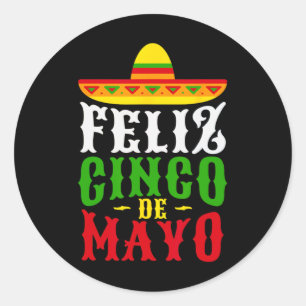 Adesivo Feliciz Cinco De Mayo Festa Mexicana