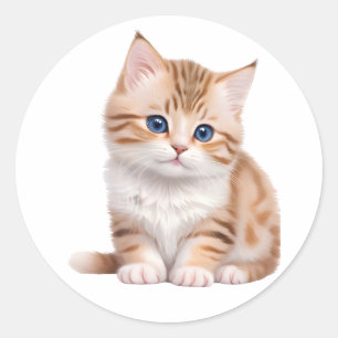 Adesivo Felino Gatinho Gatinho Adorável