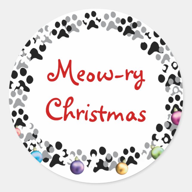 Adesivo Felino Natal (Frente)