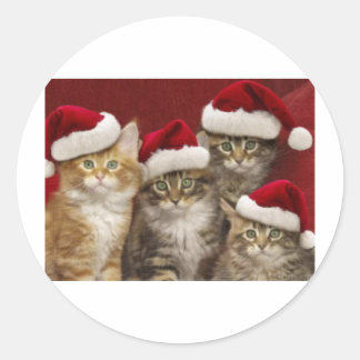 Adesivo Felinos de Natal