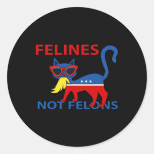 Adesivo Felinos Não Felons Engraçado Senhora de Gato Kamal