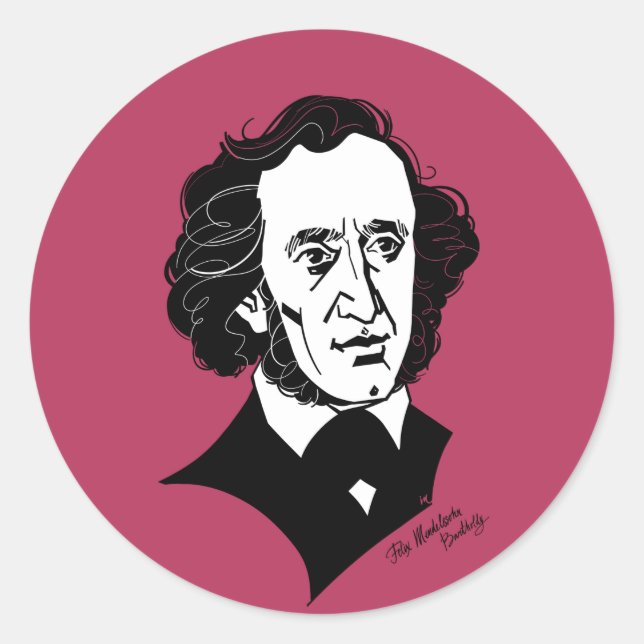 Adesivo Felix Mendelssohn Bartholdy (Frente)