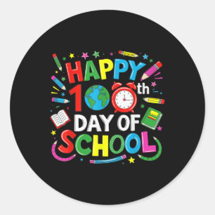 Adesivo Feliz 100º Dia Da Escola 100 Dias De Ensino Escola