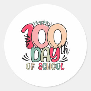 Adesivo Feliz 100º Dia Da Escola 100 Dias De Ensino Escola