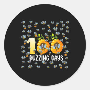 Adesivo Feliz 100º Dia De Abelhas Escolares Colmeia 100 B