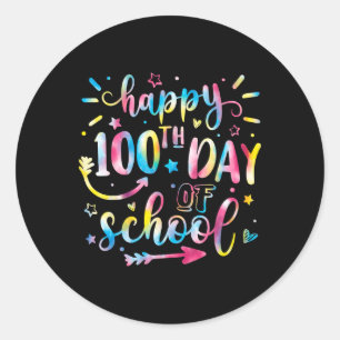 Adesivo Feliz 100º Dia De Camisa De Escola Para Estudantes