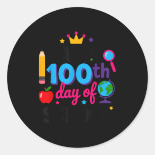 Adesivo Feliz 100º Dia De Escola 100 Dias Mais Inteligente