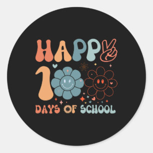 Adesivo Feliz 100º Dia De Professora Em Groovy, Aluno W