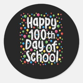 Adesivo Feliz 100º Dia De Professores Ensino Jovens