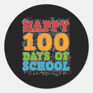 Adesivo Feliz 100º Dia De Professores Estudantes 100