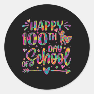 Adesivo Feliz 100º Dia De Quebra-cabeça Escolar 100 Dias M