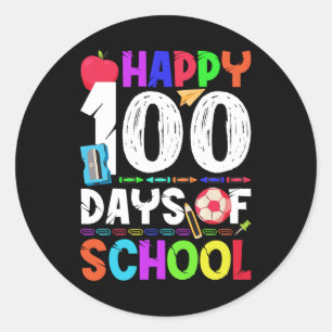Adesivo Feliz 100 Dias De Escola - 100º Dia de Escola