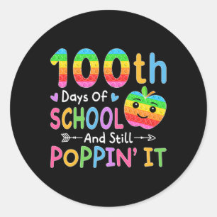 Adesivo Feliz 100 Dias De Escola E Ainda Apanhando Criança
