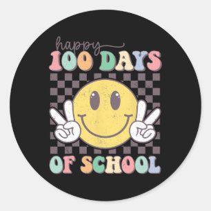 Adesivo Feliz 100 Dias De Professora Garota 10