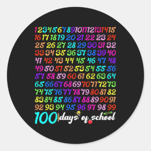 Adesivo Feliz 100 Dias De Professora Infantil