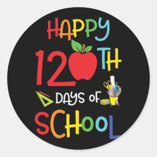 ADESIVO FELIZ 120º DIA DA ESCOLA PARA AMANTES