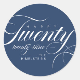 Adesivo Feliz 223 Chanucá Branco Azul