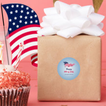 Feliz 4 de julho com bandeira americana