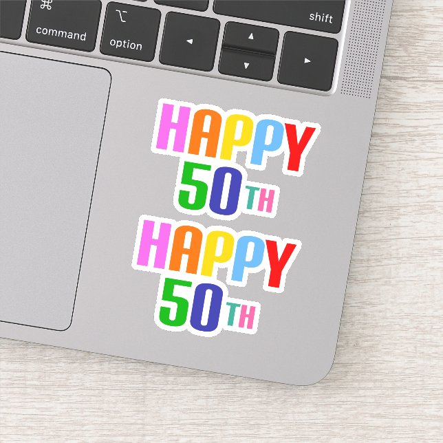 Adesivo Feliz 50º (Detalhe)