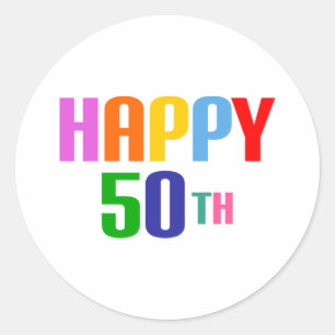 Adesivo Feliz 50º