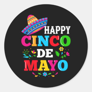 Adesivo Feliz 5 De Maio Vamos Festejar Viva México Cinco D