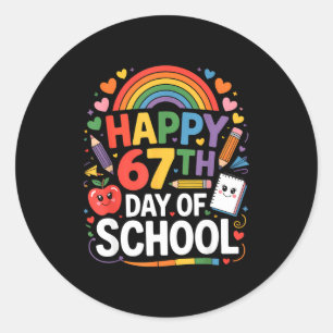 Adesivo Feliz 67º Dia De Memes Escolares 67 Dias De Escola