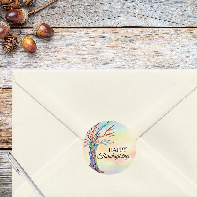 Adesivo Feliz Ação de Graças (Criador carregado)