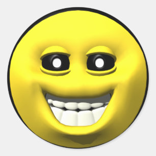 Adesivo Feliz amarelo