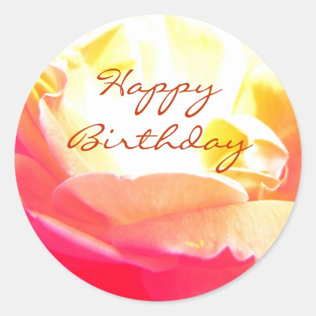 Adesivo Feliz aniversário (Frente)