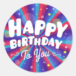 Adesivo Feliz aniversário