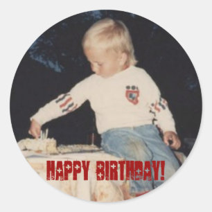 Adesivo Feliz aniversario!