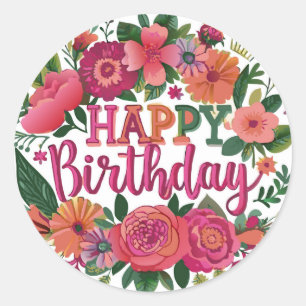 Adesivo Feliz aniversário