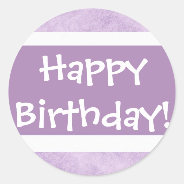 Adesivo Feliz aniversário! (Frente)