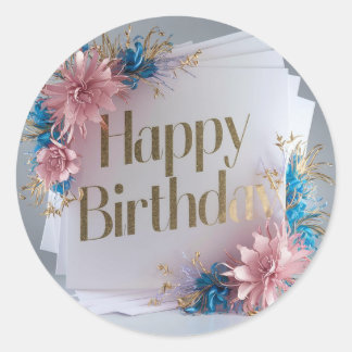Adesivo Feliz aniversário