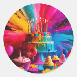 Adesivo Feliz aniversário