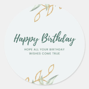 Adesivo feliz aniversário