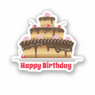 Adesivo Feliz aniversário