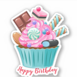 Adesivo Feliz aniversário