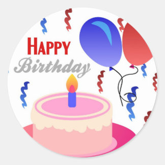 Adesivo Feliz aniversário