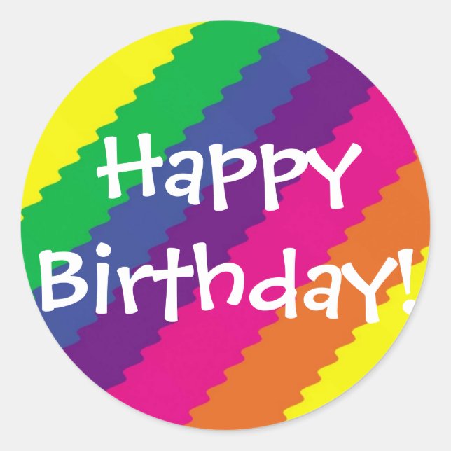 Adesivo Feliz aniversario! (Frente)