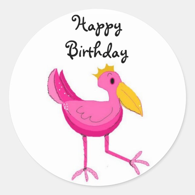 Adesivo Feliz Aniversário (Frente)