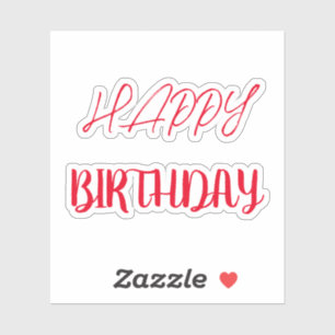 Adesivo Feliz aniversário